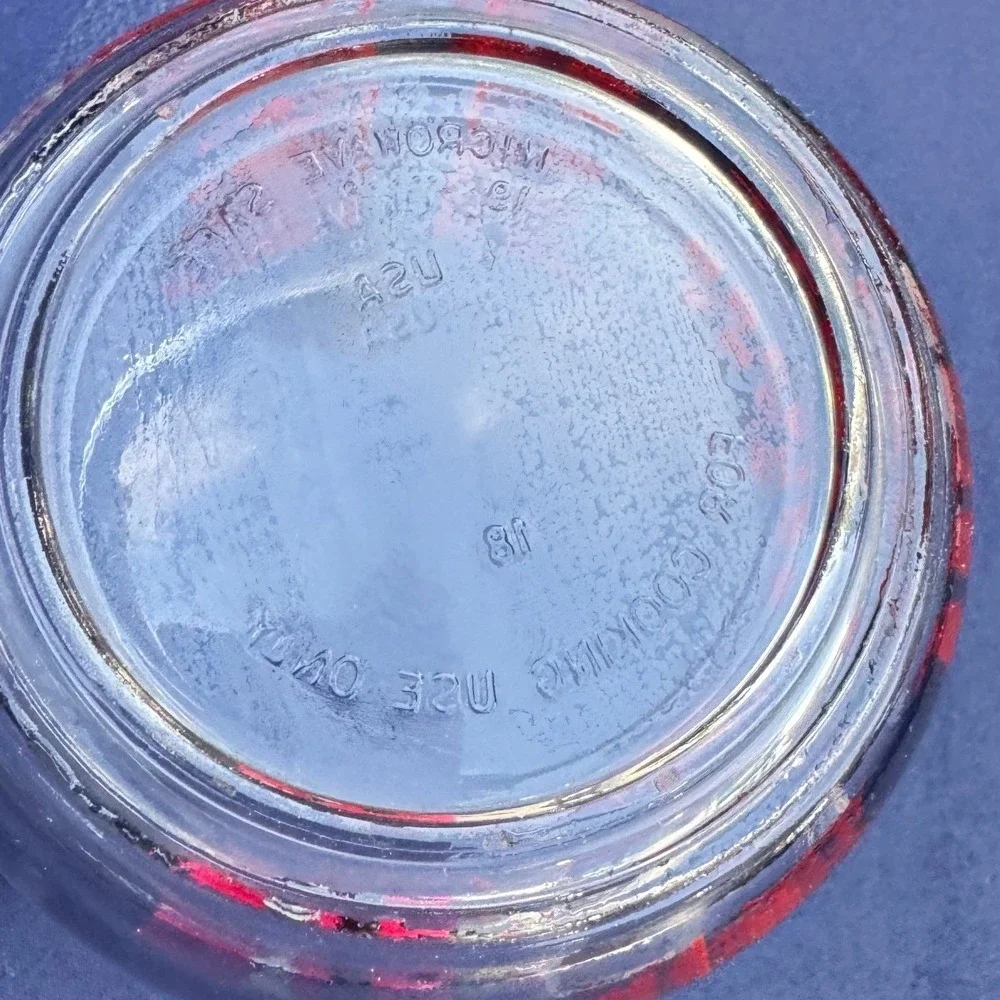 Anchor Hocking Vintage 2‎ Cup Glass Measuring Cup Red Lettering USA Made 500ml